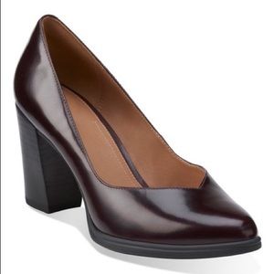 NIB Clark’s Women’s Kadri Leah Dress Pump Burgundy
